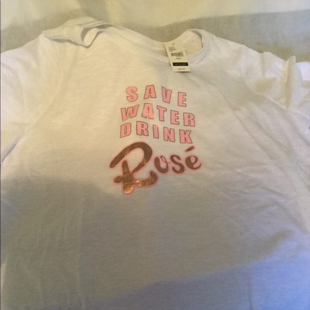 Save Water Drink Rose Graphic Tee
